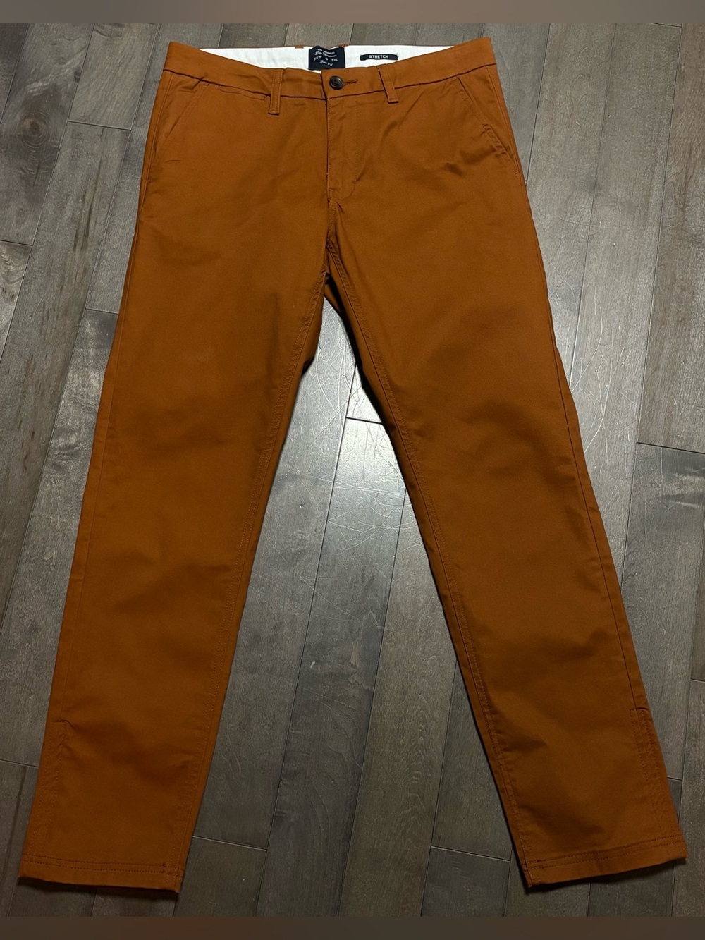 Ben Sherman Slim Fit Stretch Chino Pants Men’s 30x32 Rust Orange NWOT
